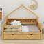 Lits plateforme Woodhouse avec DEL, tablettes de rangement, tiroirs et garde-corps-1908885765