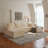 133.86" Cloud Modular Sectional Sofa With 1 Ottoman,Modern Upholstered Couches, Comfort U Shaped Sofa For Living Room,Deep Seat Corner Couch,No Assembly Required