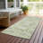 Andorra Green Washable Indoor-Outdoor Rug - -807452446