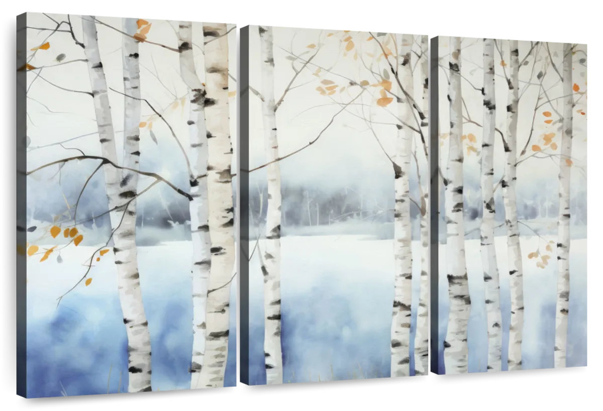 Millwood Pines Alvord Blue Birch Wood II | Wayfair