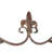 Fleur-de-lis Scroll Metal Wall Accent In Natural Rust Patina