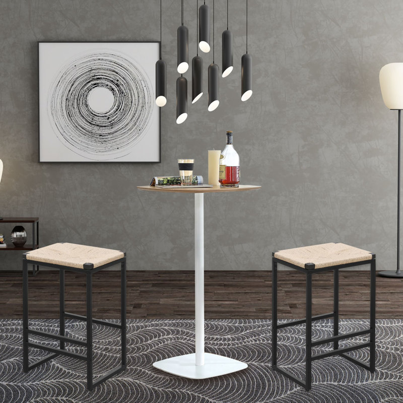 Dalraj Counter Stool with Metal Frame