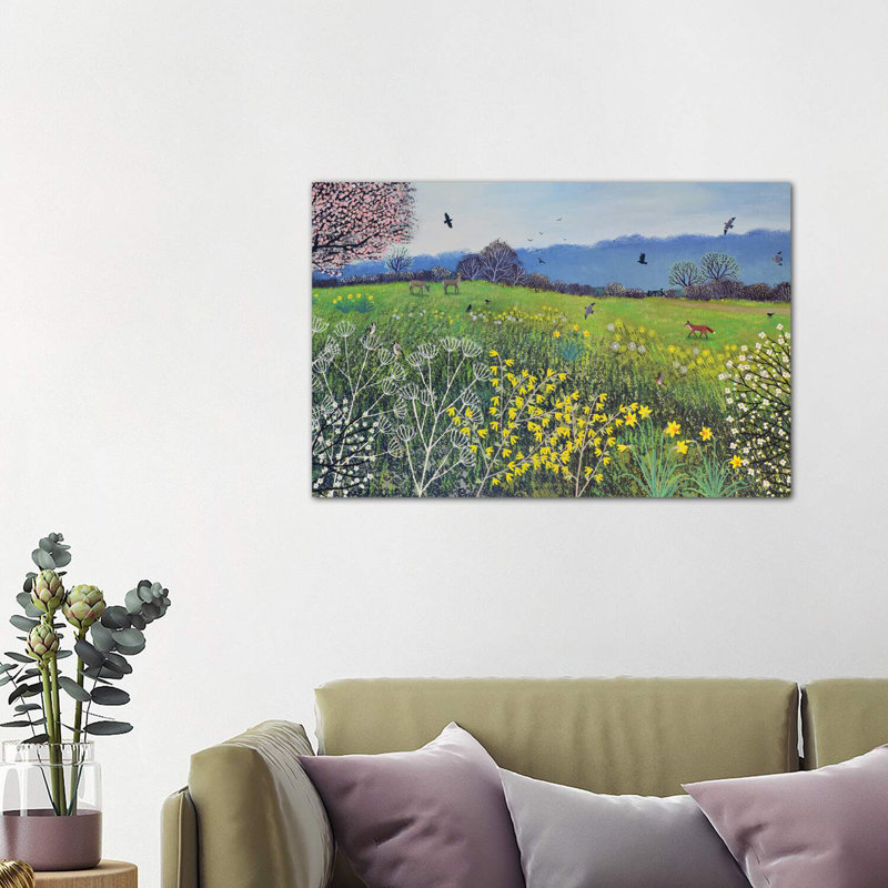 Spring Hope by Jo Grundy - Wrapped Canvas Painting, 101.6 cm H x 66.04 cm W x 3.175 cm D