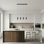 Luminaire suspendu linéaire à 4 lumières pour îlot de cuisine Grecia