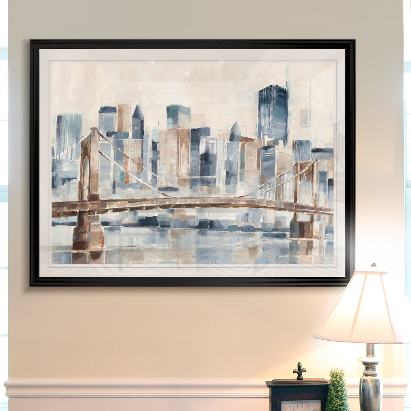 « blue hour ii », impression sur toile, H 18,5 po x l 24,5 po x P 1,5 po, Noir