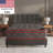  13" Luxury Black/Red Eurotop Mattress Hybrid Comfort – Premium Quilted Cover - Made in NJ – Fiberglass-Free – Bed in a Box-123282459-98278278