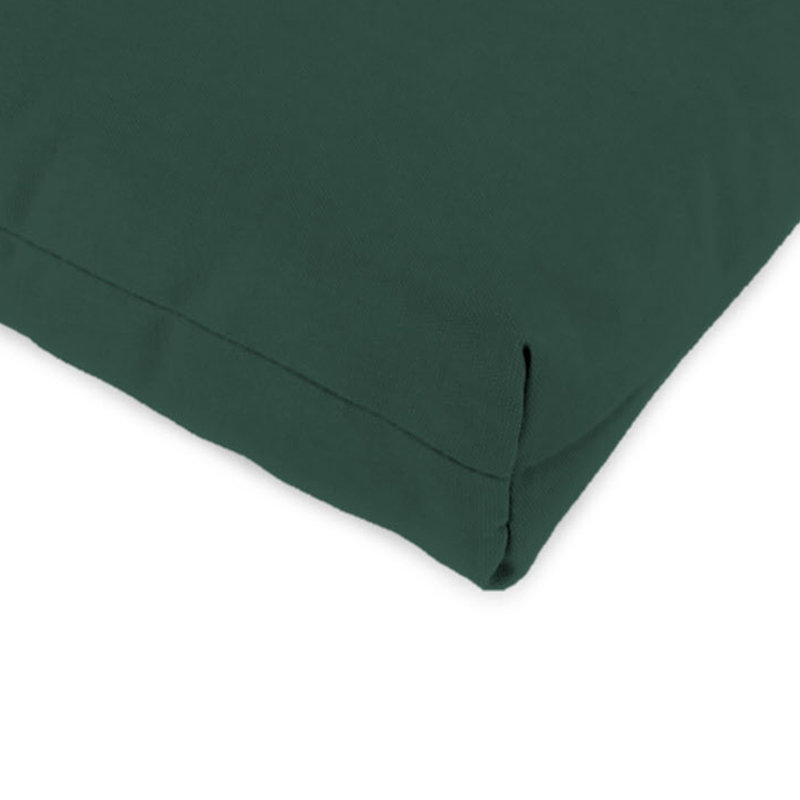 22" x 44" Outdoor Chair Cushion with Ties and Loop, Dark Green