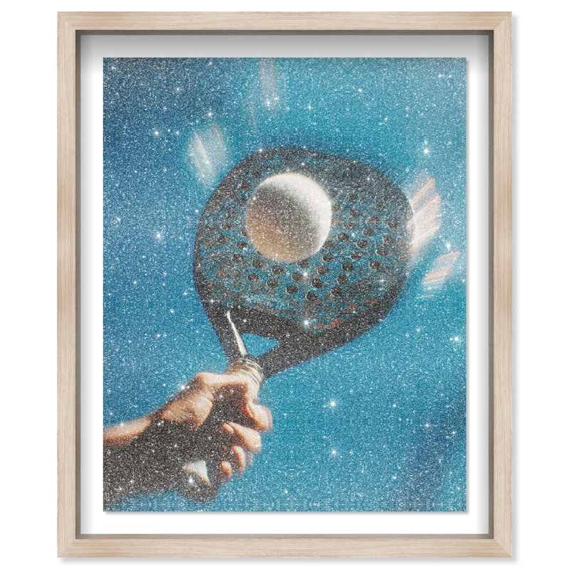 Instant Momentum Print by Oliver Gal, 37.5"H x 31.5"W, Natural Oak Shadowbox