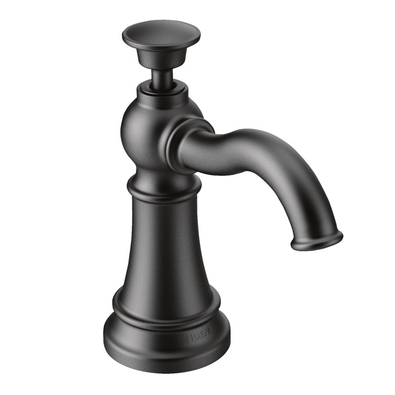 Traditional Matte Black Soap Dispenser