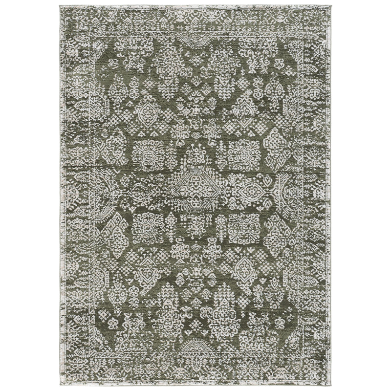 Chamber Power Loom Performance Oriental Indoor Rug, 6'-7" x 6'-7" Square