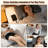 Ergonomic Memory Foam Neck Massager Pillow, 3-Level Heating & 3 Vibration Intensity 30Min Timer for Neck Back Shoulder Pain Relief