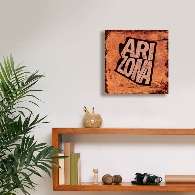 «Arizona» par Art Licensing Studio, art mural sur toile, H 12 po x l 12 po x P 0,75 po
