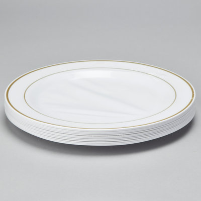 Assiette à dîner jetable en plastique