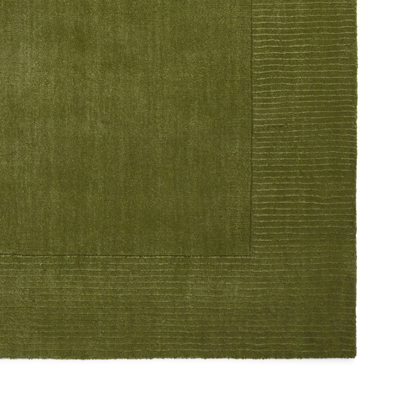 Solid Colour Wool Hand Tufted Area Rug, Rectangle 150 x 230 cm