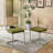 Space Saving 24 Inch Round Dining Set, 3-piece Table With Rattan Back Chairs-300931694-300931692