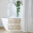 Woven Texture Stripe Bath Rug 20X32"