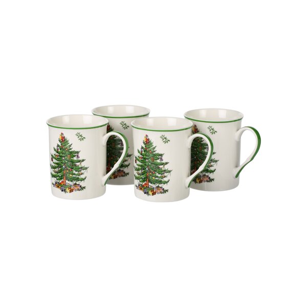 stackable christmas mugs with stand