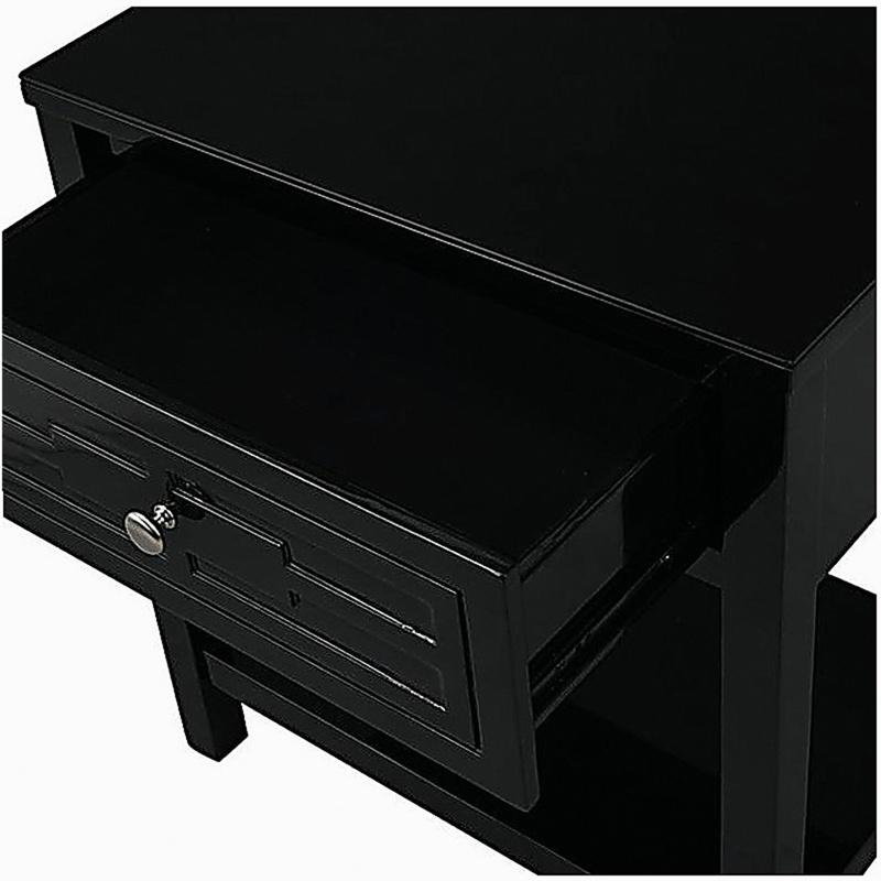 Table de chevet Dylan, Noir