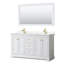 Ensemble de meuble-lavabo double 60 "avec miroir Avery-97831853-97831857-97831852