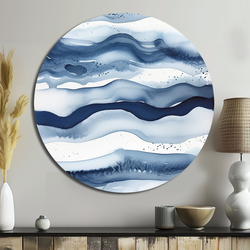 Clydeen - Abstract Round Metal Art Prints, 23" H x 23" W