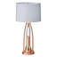 Beautiful Water Dancing Table Lamp With Modern Copper Finish, Sparkling Decorative Night Light For Luxurious Home Decor