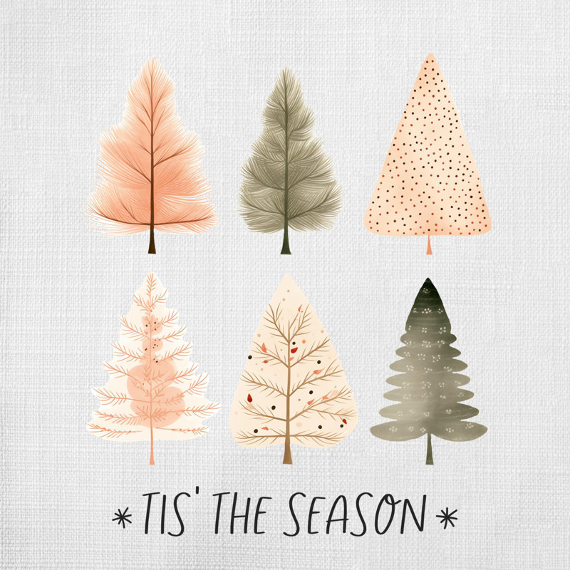 Coussin décoratif 03_Hygge_Christmas_tree, 18 po x 18 po