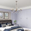 Lustre classique à 8 lumières de style bougie avec détails en cristal Fabio-1592067913