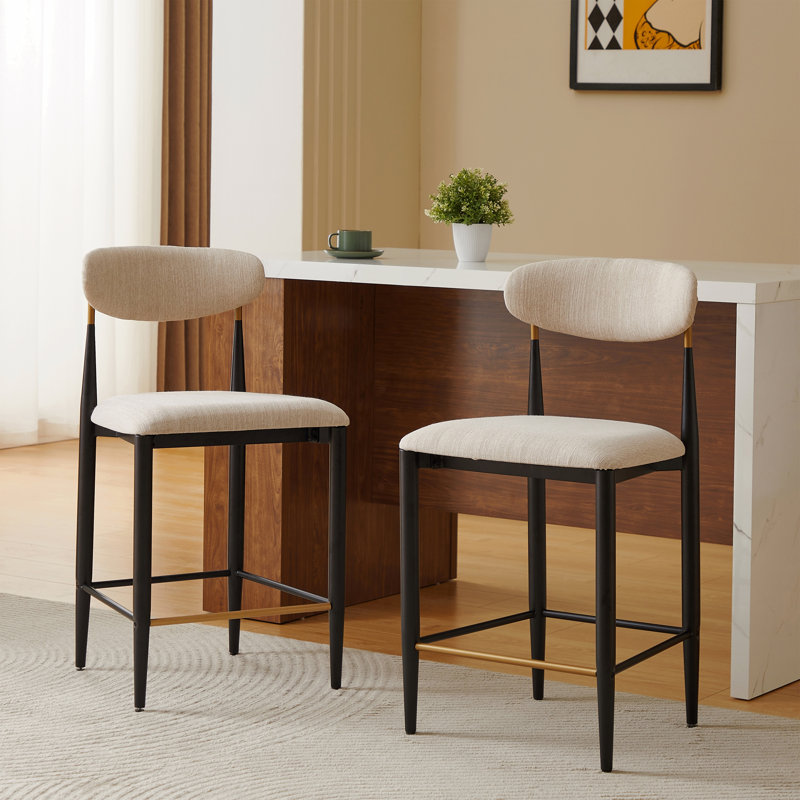 Tabouret de comptoir sans accoudoirs - ensemble de 2