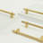 Redefine Hardware Aspen Brass Knurled Large Cabinet Pull Handle 9" Inch Length