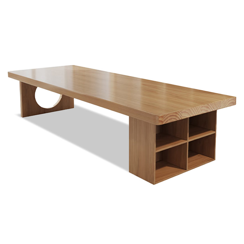 Grande table de conférence en bois massif Nordic, H 29,53 po x l 86,61 po x P 35,43 po