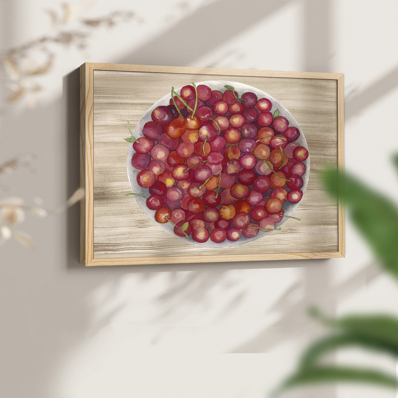 «Bowls of Fruit IV» - Reproduction encadrée - Restickable, Naturel, H 11 po x l 14 po