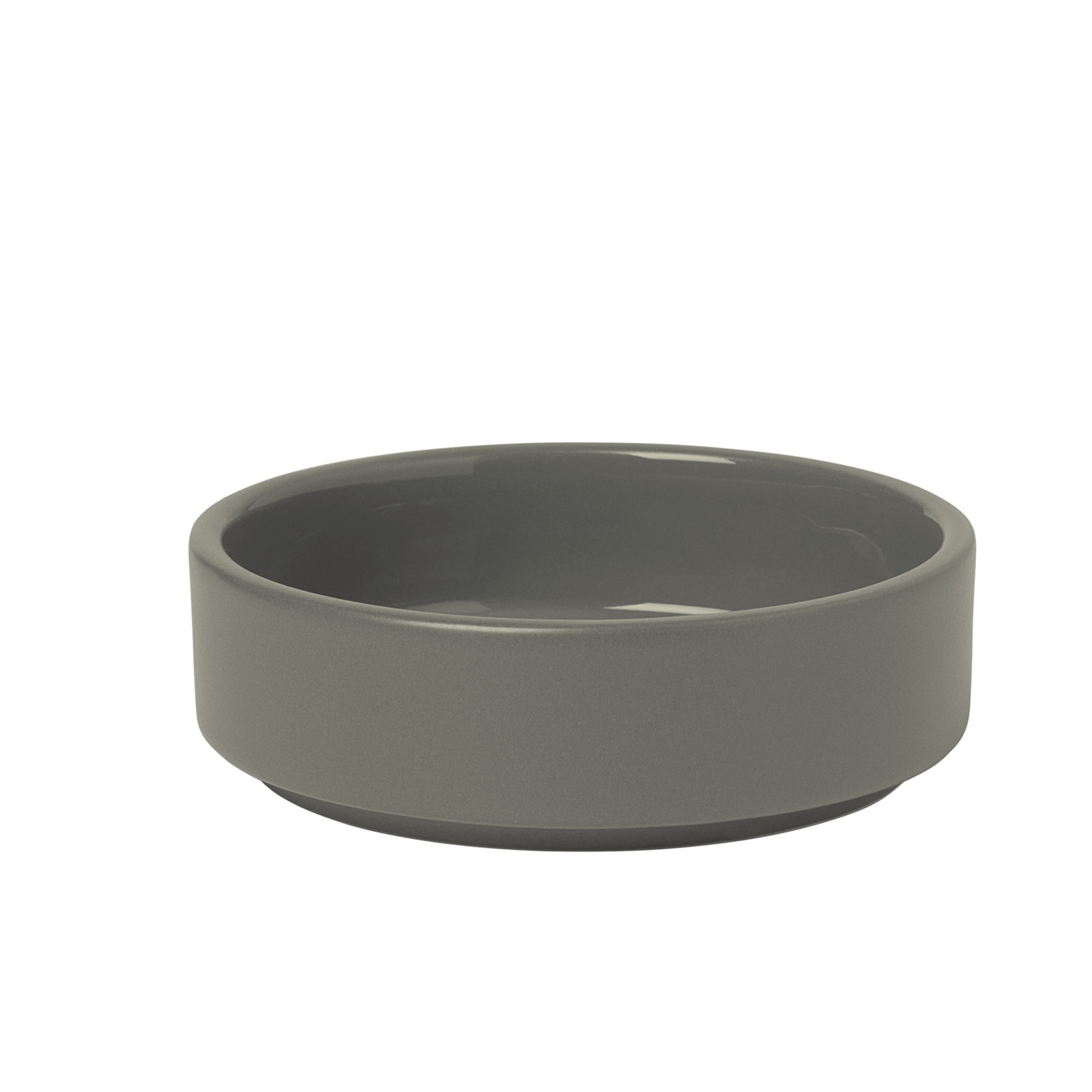 PILAR Stoneware 3.8 oz. Dessert Bowl, Pewter