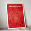 San Antonio City Map - No Frame Print-1604200694
