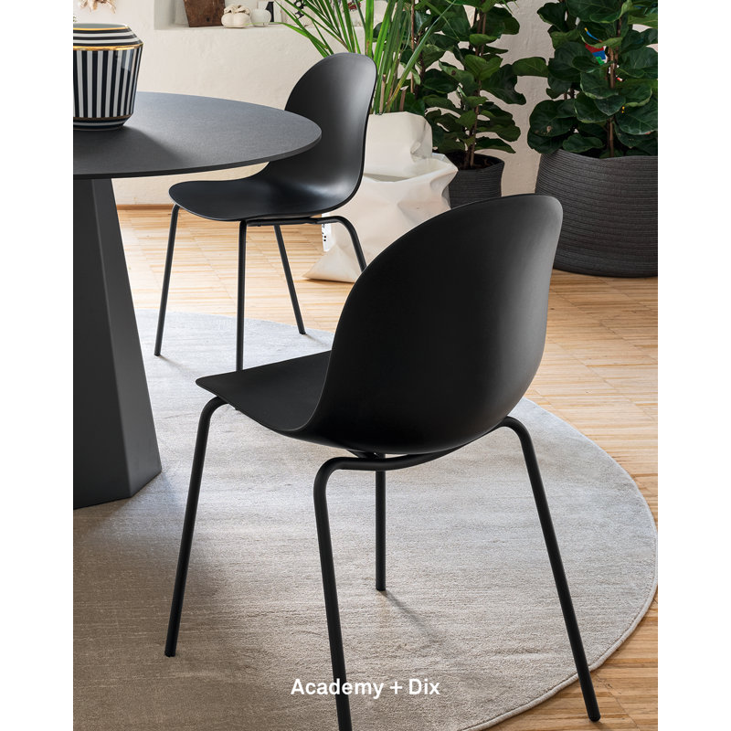 Academy Chairs, Matte Black, Matte Black