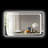 Ammarah Glass Flat Wall Mirror