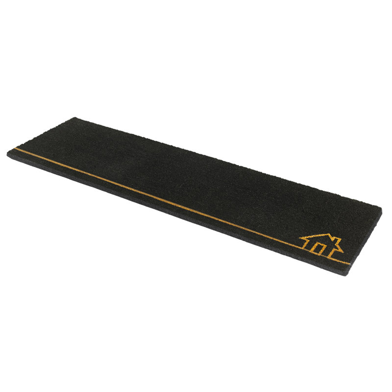 Paillasson Saiya Home View, Noir, 18" W x 60" L - Non Slip