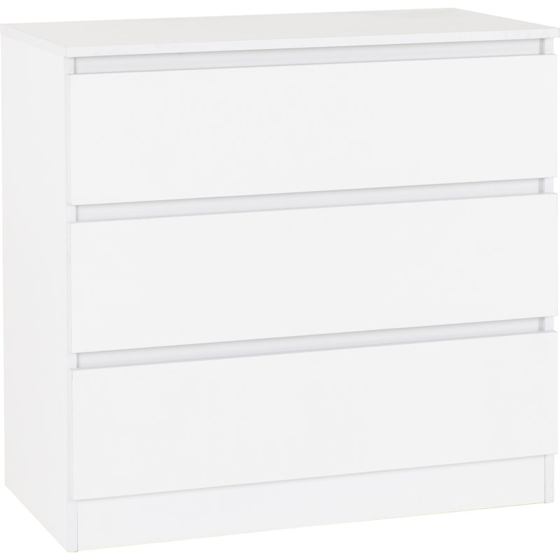 Braunstein 3 Drawer Chest, White