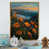 Toile avec cadre flottant or sélectionné