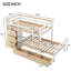 Lit superposé simple au-dessus d'un lit mezzanine avec tiroirs et - Naturel, fait de pin pour une fiabilité naturelle et un matériau robuste, maximise l'efficacité de la capacité de la chambre à coucher