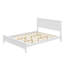 Grand lit plateforme en bois moderne