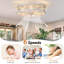 Ventilateur de plafond encastré en cristal orné de 18 po Farmhouse-1128983232