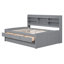 Lit capitaine double en bois avec rangement de style classique pour les maisons peu encombrantes