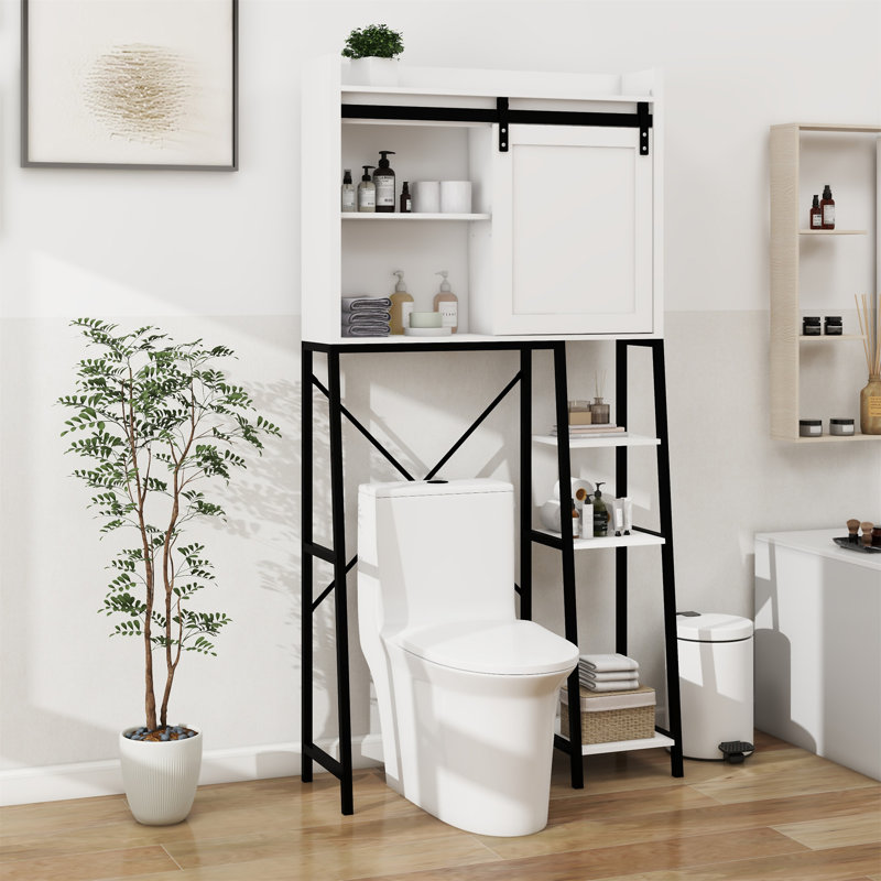 Armoire de rangement au-dessus de la toilette