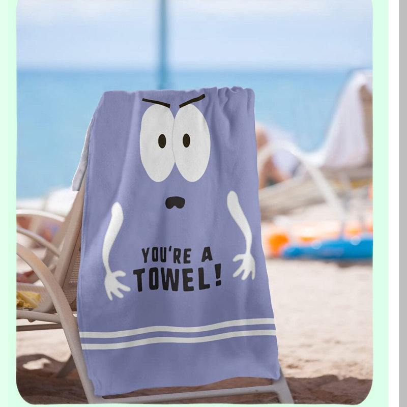 South Park Towelie Beach Towel - 30x60 Officially Licensed