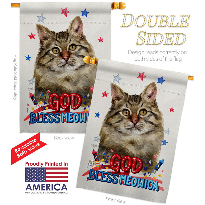 Double Sided Polyester Animal, 40" H x 28" W