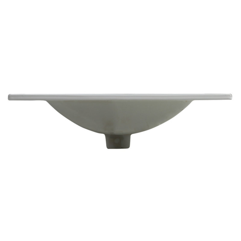 Lavabo de salle de bain rectangulaire en céramique
