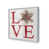 Cadre simple en chrome poli, bois massif