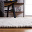 Tapis gris / ivoire Stroudsburg tissé à la main-565396228