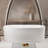 59"Linear Acrylicfreestanding Bathtub Stand Alone Soaker Tub, Glossy White Acrylic, Pop-Up Chrome Drain, Cupc Certified