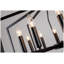 Lustre suspendu 12 lumières à niveaux étagé, luminaire suspendu en métal noir mat pour vestibule et chambre à coucher, design américain